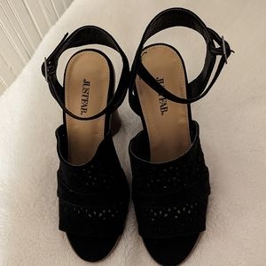 Just Fab platform sandals - size 8.